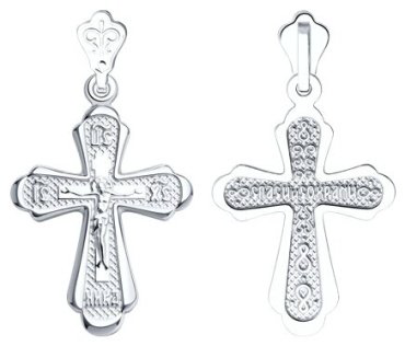 Крестик SOKOLOV 94120055 вес 1.75 г серебро, без вставок купить,12699