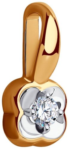 Подвеска SOKOLOV 036430 вес 0.54 г золото, фианит купить,0