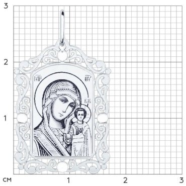 Подвеска SOKOLOV 94100229 вес 1.23 г серебро, без вставок - ForteMarket Подвеска SOKOLOV 94100229 вес 1.23 г серебро, без вставок купить,0