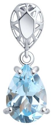 Подвеска Diamant 94-330-02688-1 вес 1 г серебро, топаз купить,13865