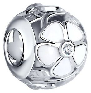 Подвеска SOKOLOV 94031950_s вес 1.67 г серебро, эмаль, фианит купить,7369
