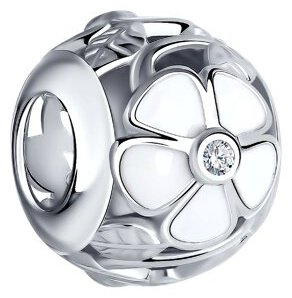 Подвеска SOKOLOV 94031950_s вес 1.67 г серебро, эмаль, фианит купить,7369