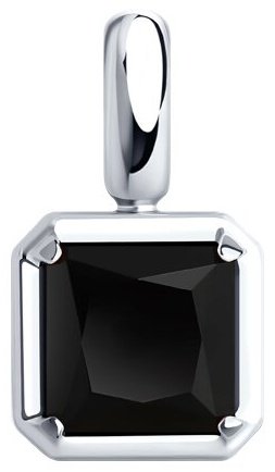 Подвеска Diamant 94-330-01915-1 вес 1.13 г серебро, оникс купить,17442