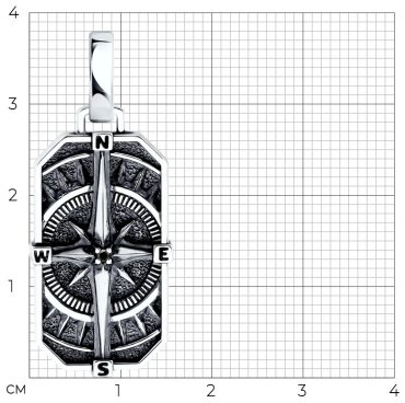 Подвеска Diamant 95-130-02643-1 вес 5.2 г серебро, фианит купить,29899