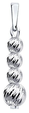 Подвеска Diamant 94-130-01457-1 вес 0.85 г серебро, без вставок купить,3943