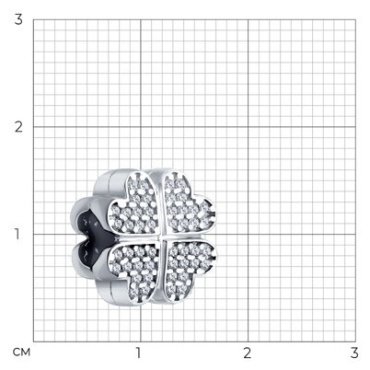 Подвеска SOKOLOV 94032920 вес 2.47 г серебро, фианит купить,7299