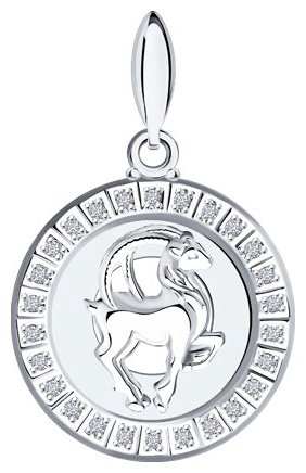 Подвеска SOKOLOV 94031392-sk12 вес 1.49 г серебро, фианит купить,13230