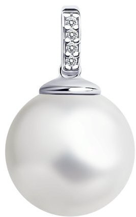 Подвеска Diamant 94-130-01196-1 вес 2.51 г серебро, жемчуг купить,16416