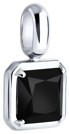 Подвеска Diamant 94-330-01915-1_s вес 1.13 г серебро, оникс купить,17339
