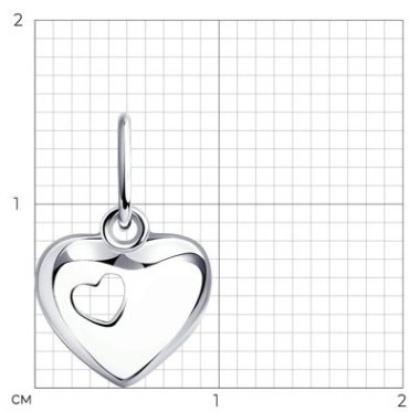 Подвеска Diamant 94-130-01079-1 вес 0.47 г серебро, без вставок - ForteMarket Подвеска Diamant 94-130-01079-1 вес 0.47 г серебро, без вставок купить,0