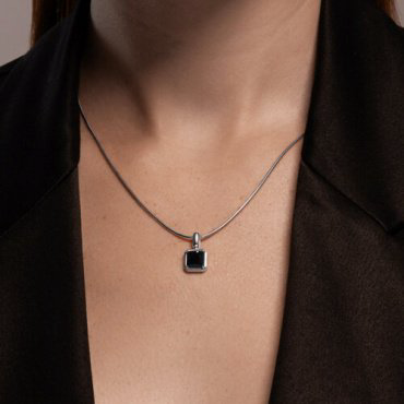 Подвеска Diamant 94-330-01915-1_s вес 1.13 г серебро, оникс купить,17339