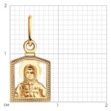 Икона Diamant 51-130-01819-1 вес 0.536 г золото, без вставок купить,43499