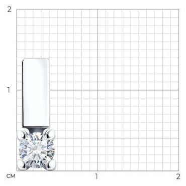 Подвеска SOKOLOV 94032825 вес 0.74 г серебро, фианит купить,6233
