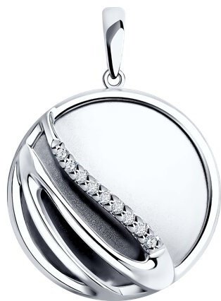 Подвеска Diamant 94-130-01623-1 вес 2.91 г серебро, фианит купить,12308
