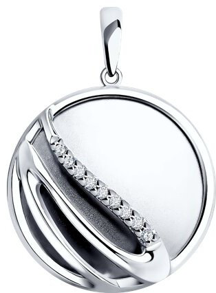 Подвеска Diamant 94-130-01623-1 вес 2.91 г серебро, фианит купить,12308