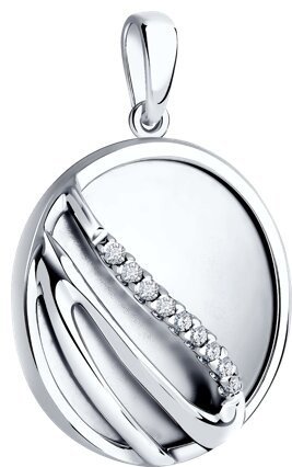 Подвеска Diamant 94-130-01623-1 вес 2.91 г серебро, фианит купить,12308