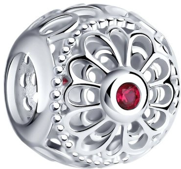 Подвеска SOKOLOV 94031902 вес 1.66 г серебро, корунд купить,8618
