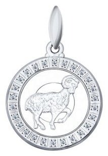 Подвеска SOKOLOV 94031383-sk17 вес 1.43 г серебро, фианит купить,10300