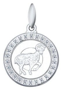 Подвеска SOKOLOV 94031383-sk17 вес 1.43 г серебро, фианит купить,10300
