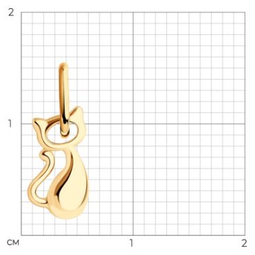 Подвеска Diamant 51-130-01134-1 вес 0.34 г золото, без вставок купить,37747
