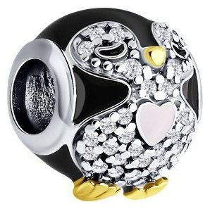Подвеска SOKOLOV 94032995 вес 4.87 г серебро, фианит, эмаль купить,10899