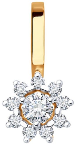 Подвеска Diamant 51-130-02267-1 вес 0.51 золото, фианит купить,51861