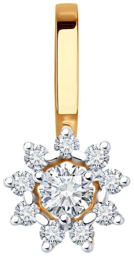 Подвеска Diamant 51-130-02267-1 вес 0.51 золото, фианит купить,51861