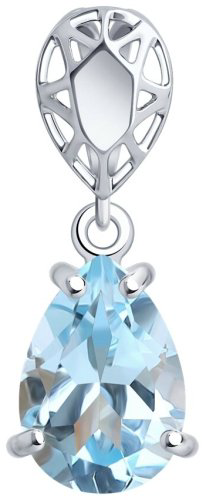 Подвеска Diamant 94-330-02688-1 вес 0.93 серебро, топаз купить,14363
