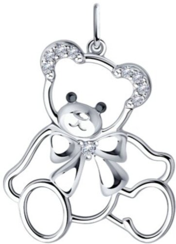 Подвеска Diamant 94-130-00777-1 вес 1.78 г серебро, фианит купить,8182