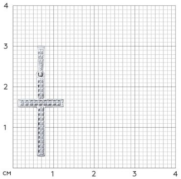 Подвеска SOKOLOV 94031460 вес 1.01 г серебро, фианит купить,9299