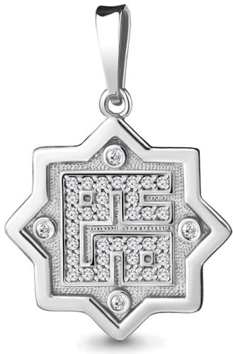 Подвеска AQUAMARINE 21184А вес 2.76 г серебро, фианит купить,38988