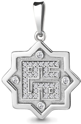 Подвеска AQUAMARINE 21184А вес 2.76 г серебро, фианит купить,38988