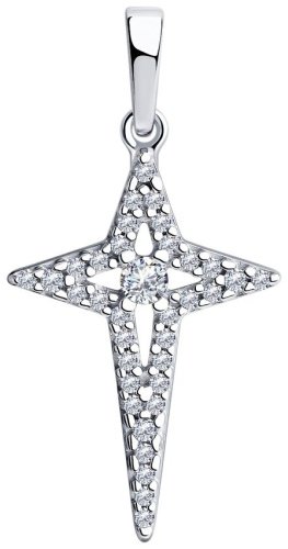 Подвеска SOKOLOV 94032668 вес 1.19 г серебро, фианит купить,9004