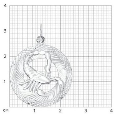 Подвеска SOKOLOV 94030877 вес 1.85 г серебро, без вставок купить,15299