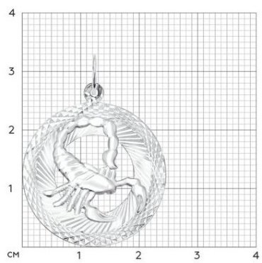 Подвеска SOKOLOV 94030877 вес 1.85 г серебро, без вставок купить,15299