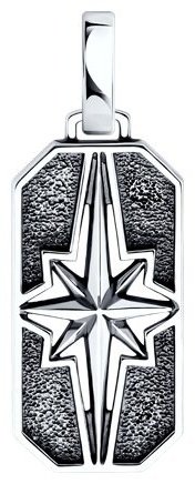 Подвеска Diamant 95-130-02700-1 вес 4.2 серебро, без вставок купить,18468