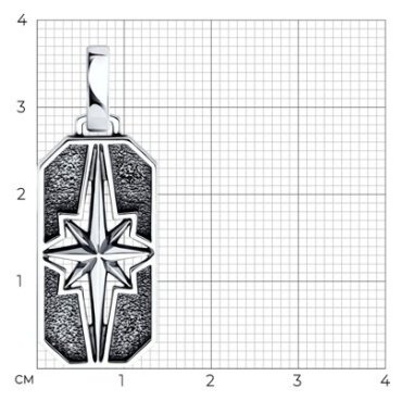 Подвеска Diamant 95-130-02700-1 вес 4.2 серебро, без вставок купить,18468