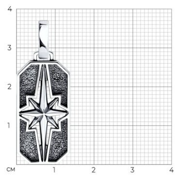 Подвеска Diamant 95-130-02700-1 вес 4.2 серебро, без вставок купить,18468