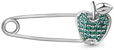 Булавка AQUAMARINE 72557Г вес 1.107 г серебро, наноизумруд купить,20315