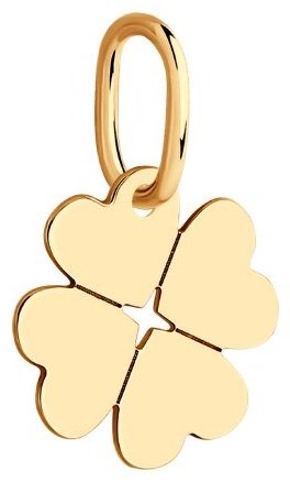 Подвеска Diamant 51-130-02026-1 вес 0.41 г золото, без вставок купить,43869