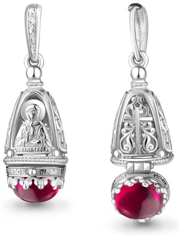 Подвеска AQUAMARINE 22070 вес 3.94 г серебро, рубин купить,45144
