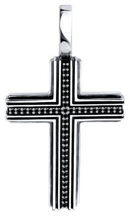 Крестик Diamant 95-130-02153-1 вес 5 г серебро, фианит купить,25650