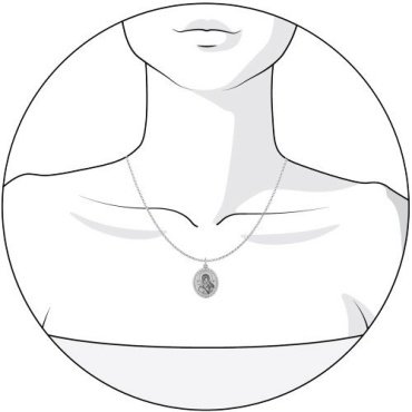 Икона SOKOLOV 94100213 вес 1.69 г серебро, фианит купить,9819