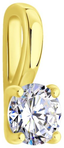 Подвеска Diamant 53-130-02873-1 вес 0.533 г золото, фианит купить,56654