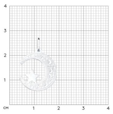 Подвеска SOKOLOV 94031407-sk13 вес 0.73 г серебро, без вставок купить,8123