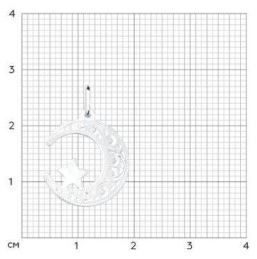 Подвеска SOKOLOV 94031407-sk13 вес 0.73 г серебро, без вставок купить,8123