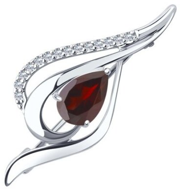 Булавка Diamant 94-340-01045-2 вес 2.259 г серебро, фианит купить,19494