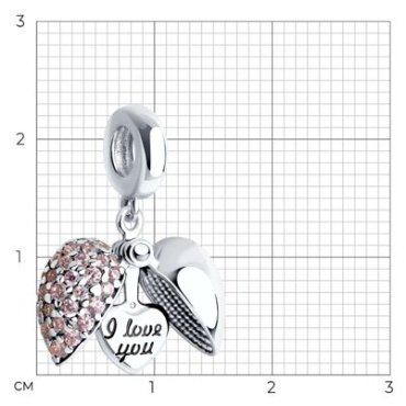 Подвеска SOKOLOV 94032965 вес 2.75 г серебро, эмаль купить,13159