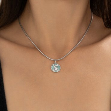 Подвеска Diamant 94-130-02329-1_s вес 1.68 г серебро, фианит, эмаль купить,8304