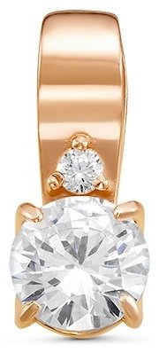 Подвеска Красная пресня 53810083 вес 1 г серебро, фианит купить,13205